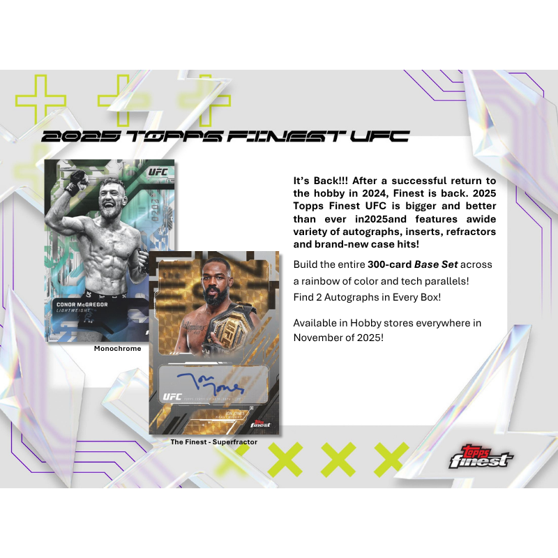 2025 Topps Finest UFC Hobby Box image 1