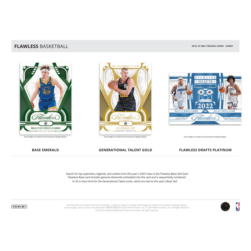 2023/24 Panini Flawless Basketball Hobby Box image 2