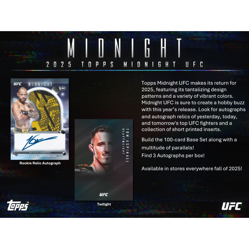 2025 Topps Midnight UFC Hobby Box image 1