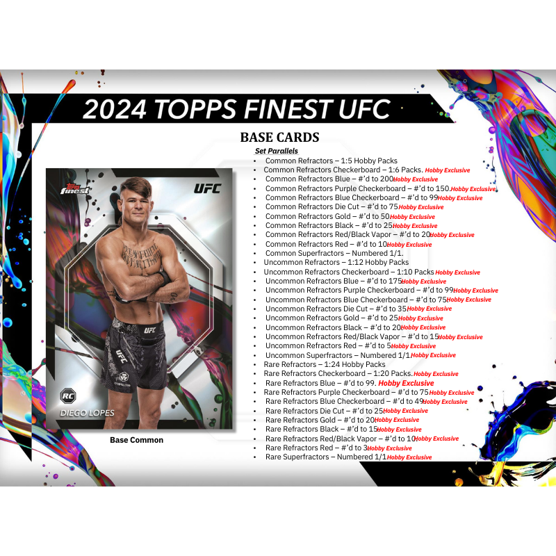 2024 Topps UFC Finest Hobby Box image 2