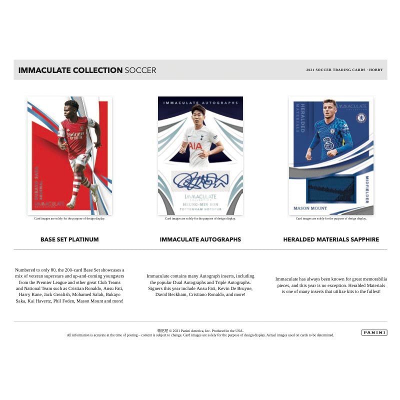 2021 Panini Immaculate Soccer Hobby Box image 1