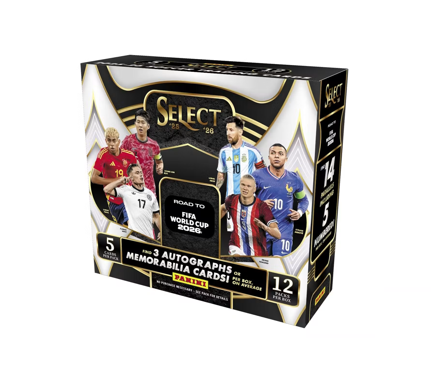 2025-26 Panini Select Road To FIFA World Cup 2026 Soccer Hobby 12-Box Case