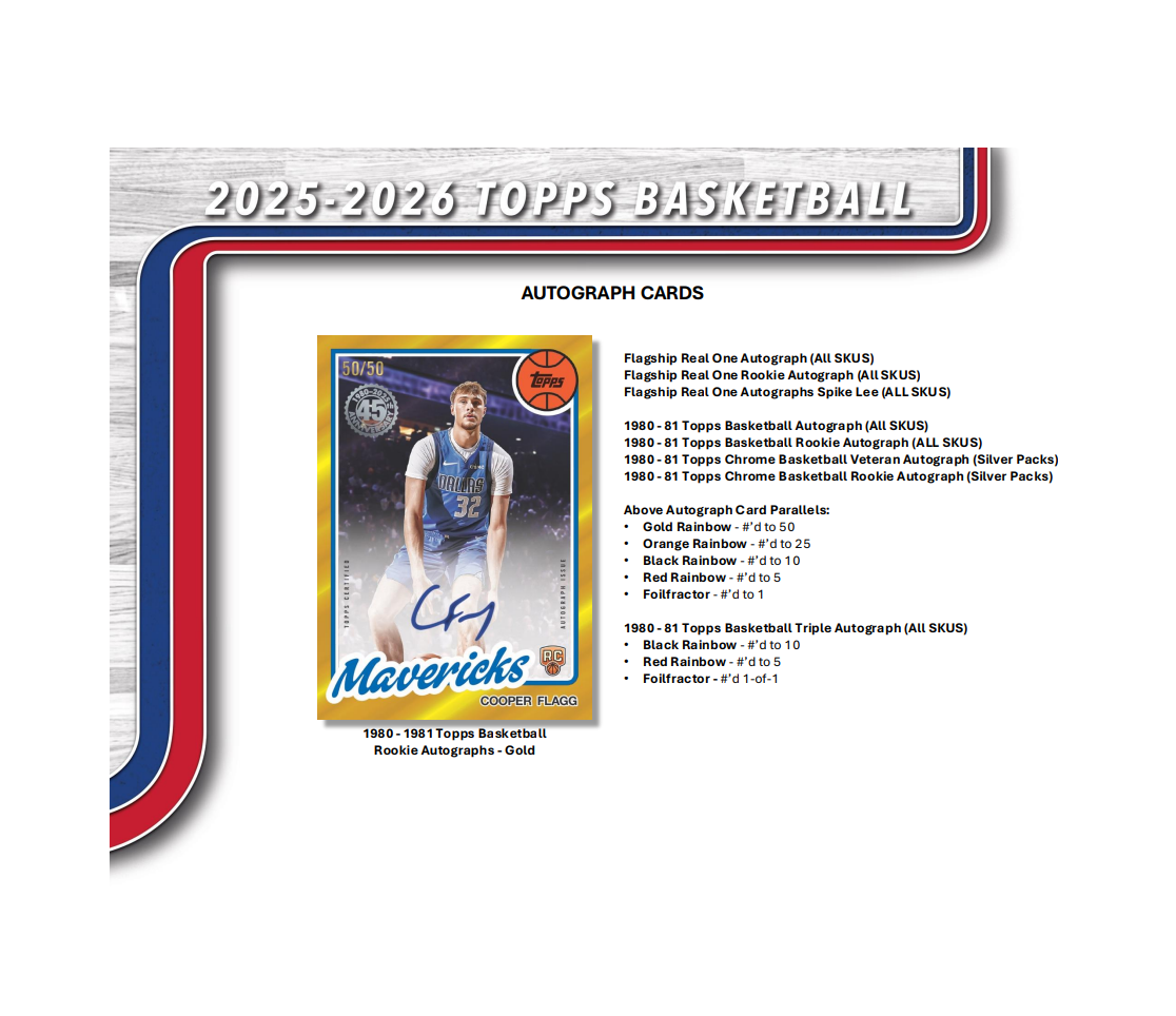 2025-26 Topps Basketball Hobby Jumbo Box