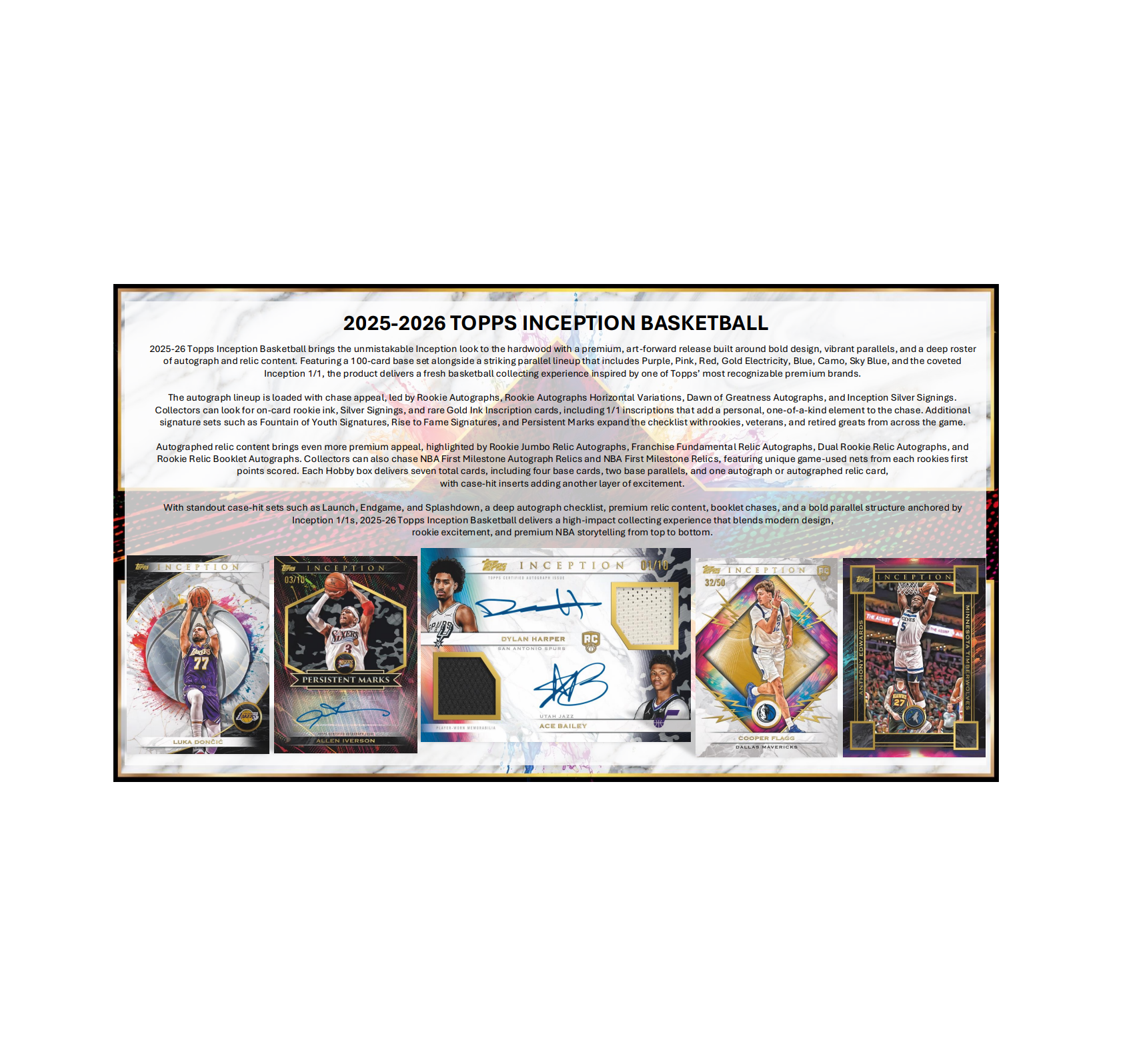 2025-26 Topps Inception Basketball Hobby 8-Box Case