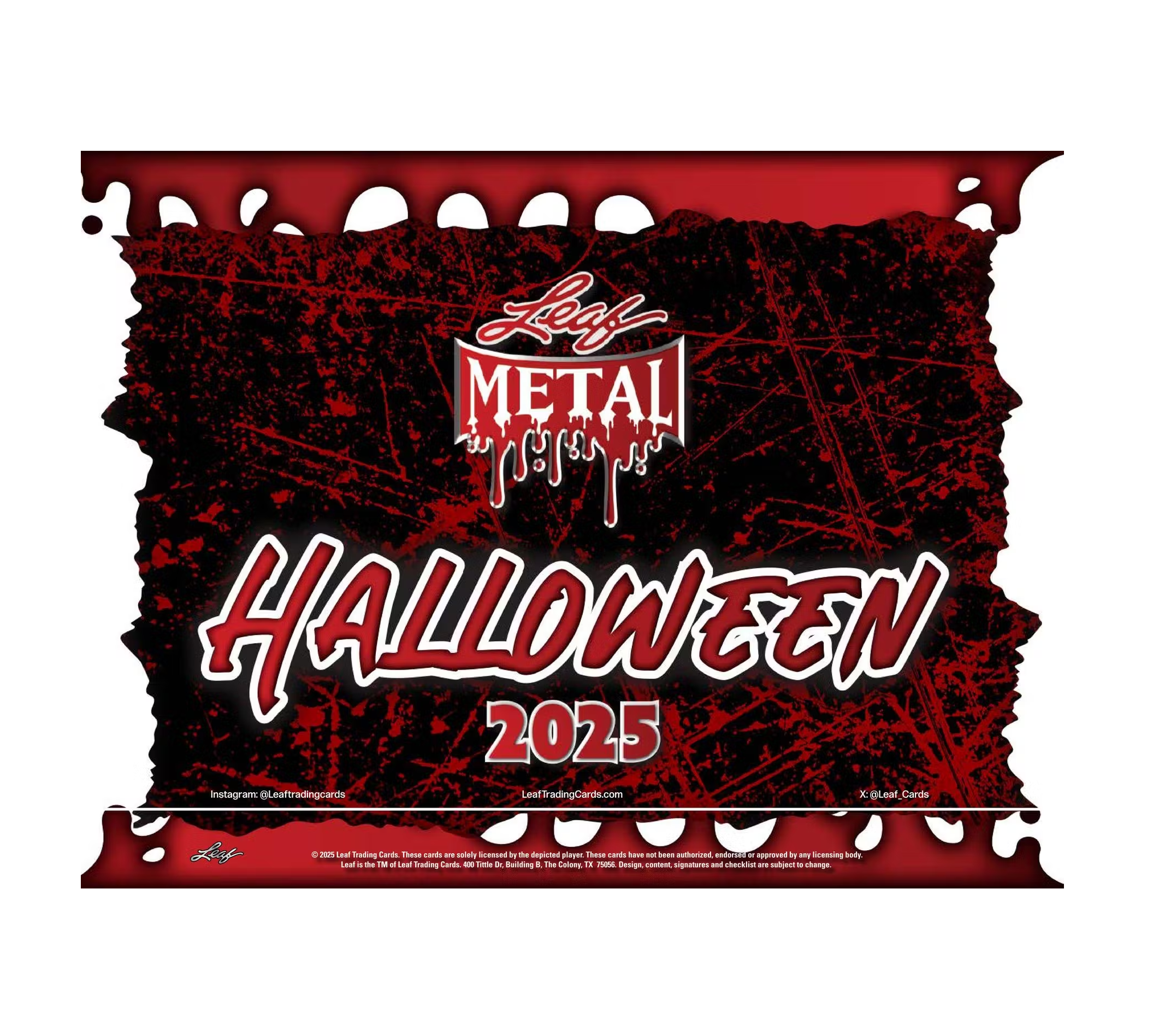 2025 Leaf Metal Halloween Hobby 10-Box Case