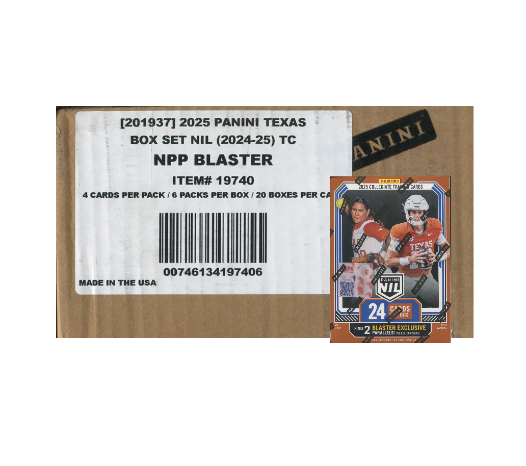 2025 Panini NIL Texas Longhorns Blaster 20-Box Case
