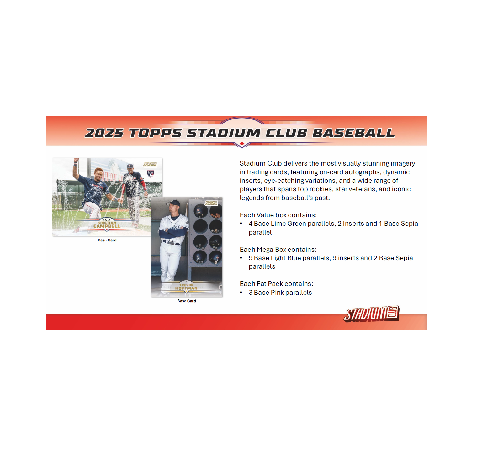 2025 Topps Stadium Club Baseball Blaster 40-Box Case