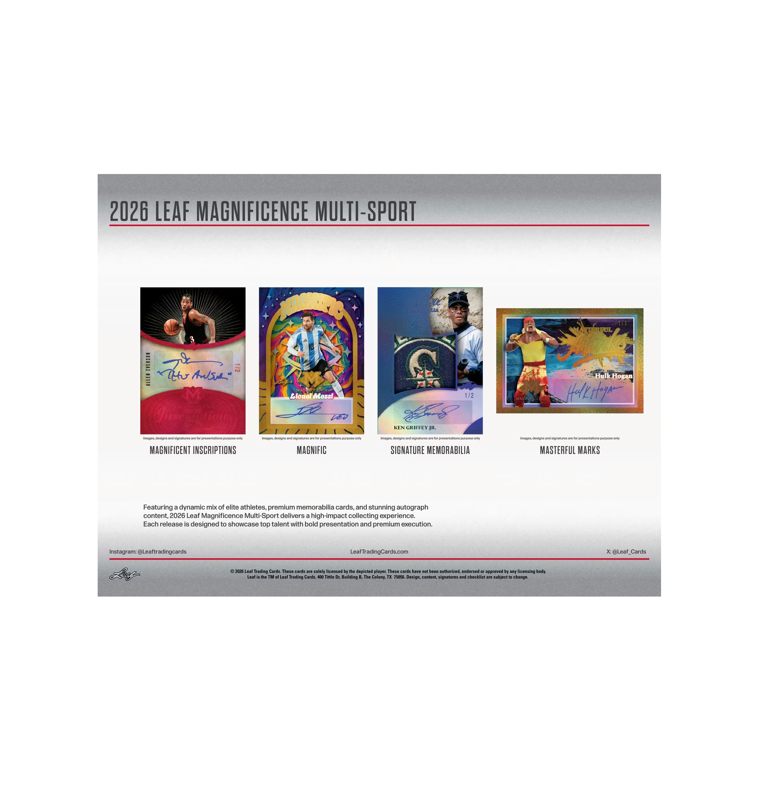 2026 Leaf Magnificence Multi-Sport Box