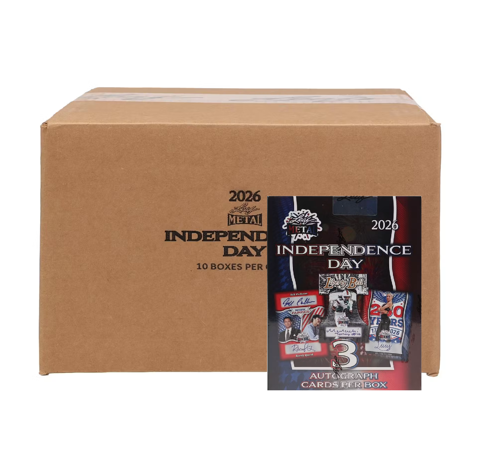2026 Leaf Metal Independence Day Hobby 10-Box Case