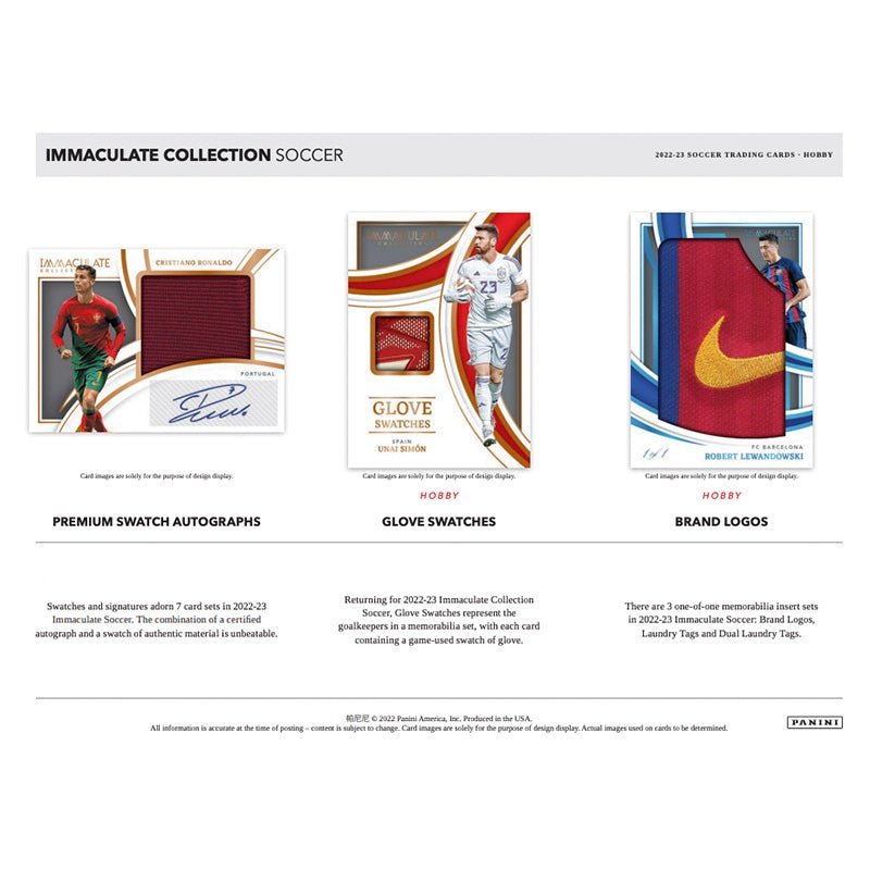 2022 Panini Immaculate Soccer Hobby 6 Box Case image 2