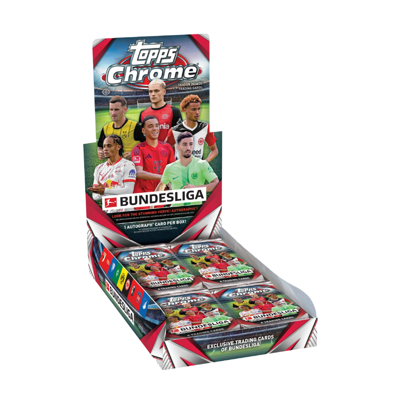 2024/25 Topps Chrome Bundesliga Soccer Hobby 12 Box Case image 0