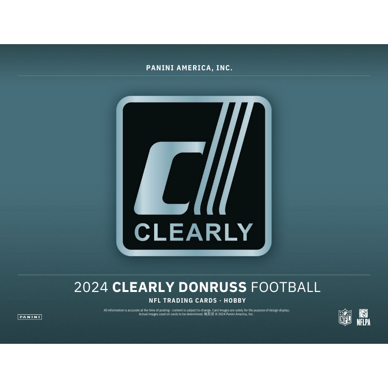 2024 Panini Clearly Donruss Football Hobby 16 Box Case image 1