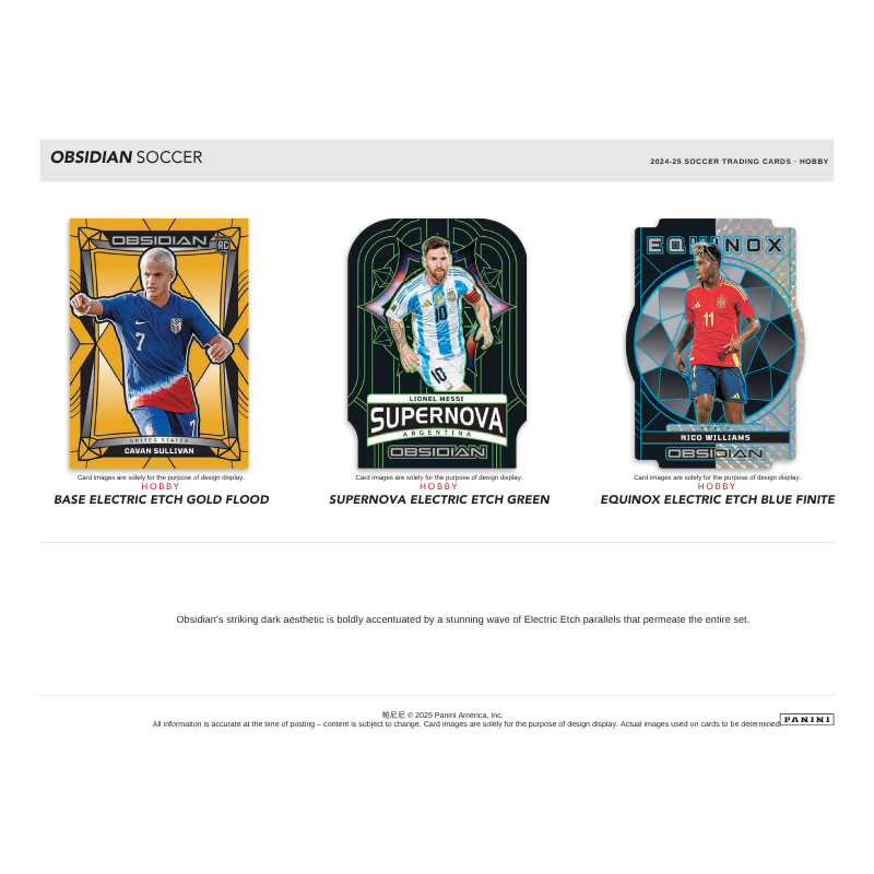 2024/25 Panini Obsidian Soccer Hobby Box image 2