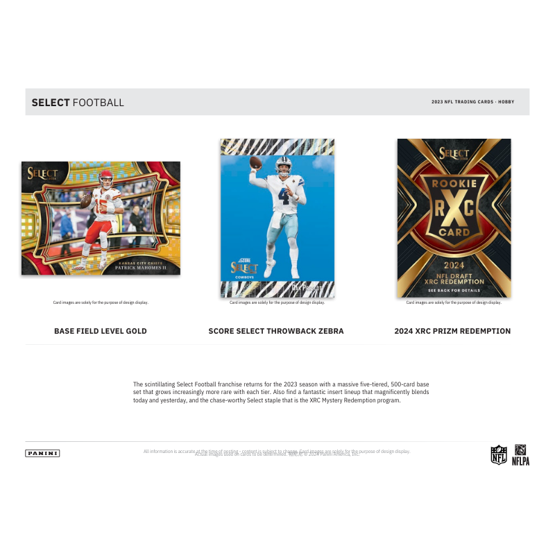 2023 Panini Select Football Hobby 12 Box Case image 2
