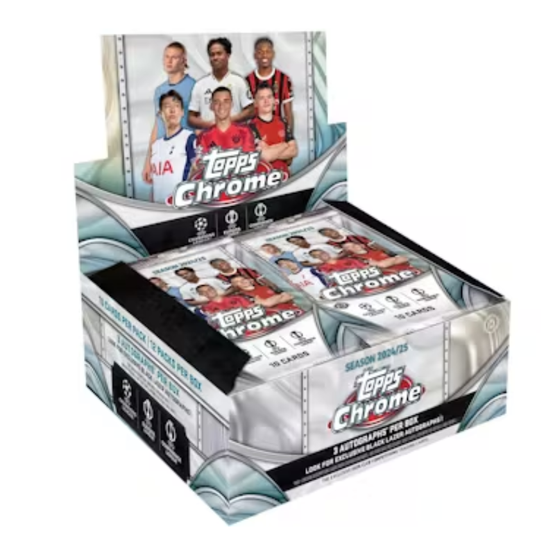 2024/25 Topps Chrome UEFA Club Competitions Jumbo Hobby Box image 0