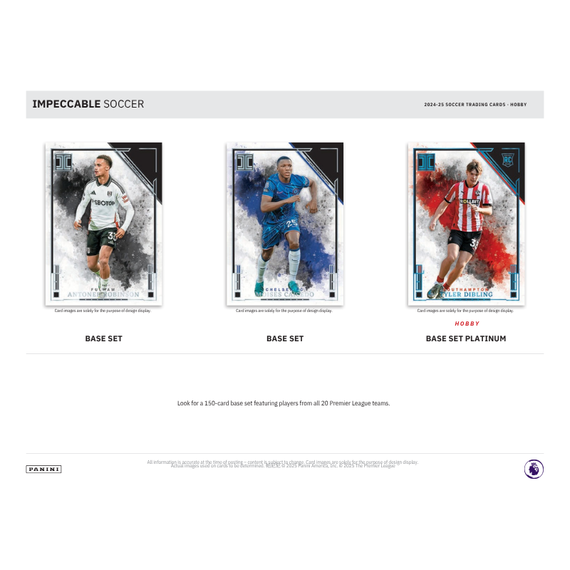 2024/25 Panini Impeccable Soccer Hobby 3 Box Case image 2