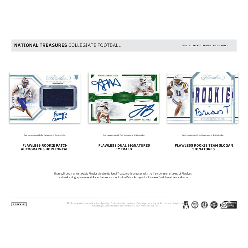 2024 Panini National Treasures Collegiate Football Hobby Box image 4