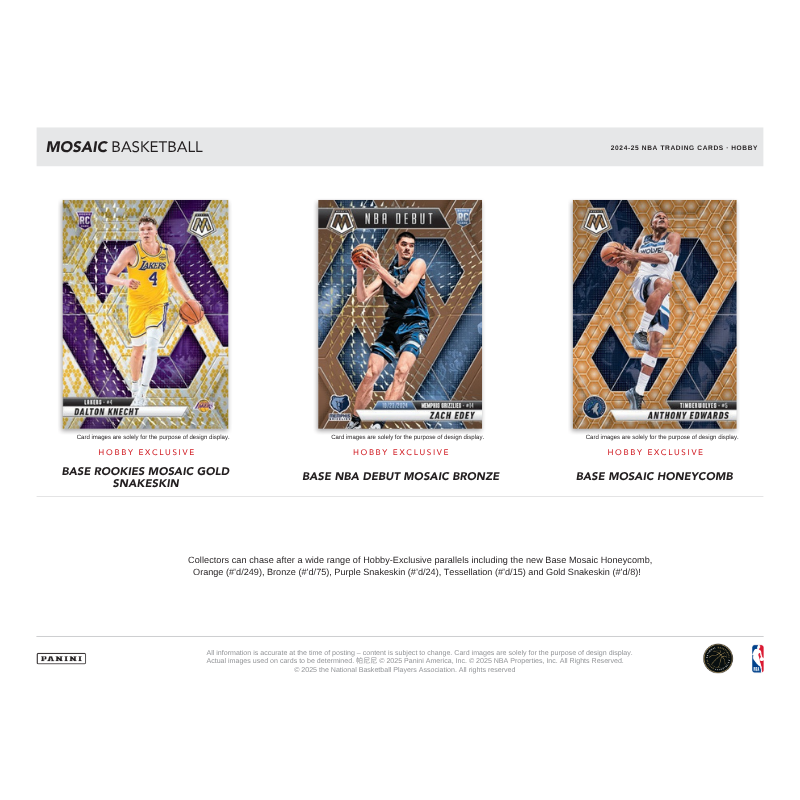 2024/25 Panini Mosaic Basketball Hobby 12 Box Case image 2