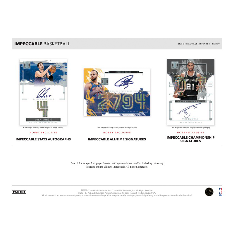 2023/24 Panini Impeccable Basketball Hobby 3 Box Case image 3