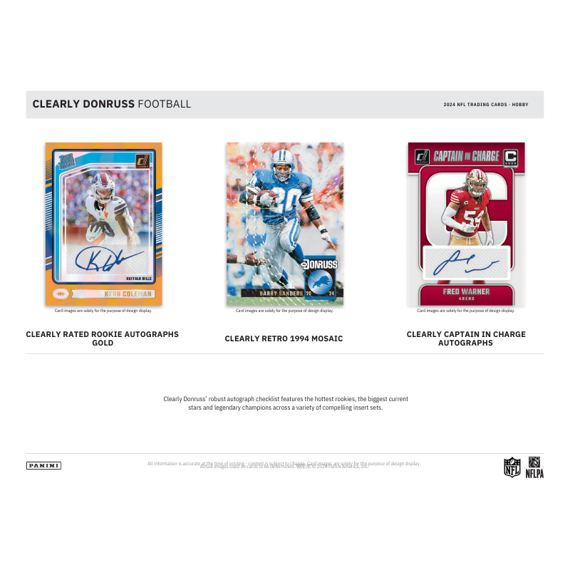 2024 Panini Clearly Donruss Football Hobby Box image 3