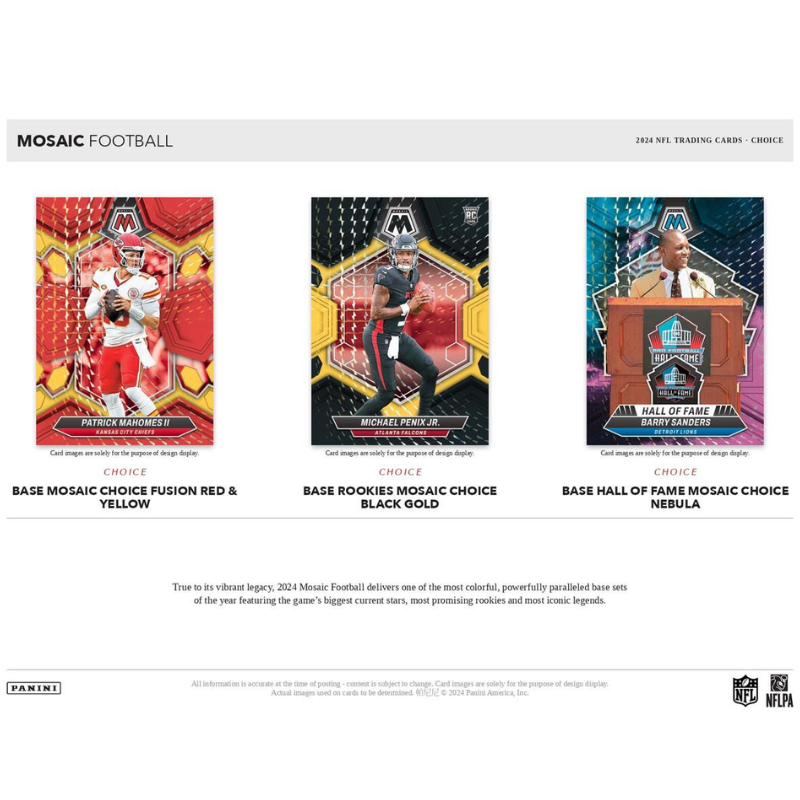 2024 Panini Mosaic Choice Football 20 Box Case image 2