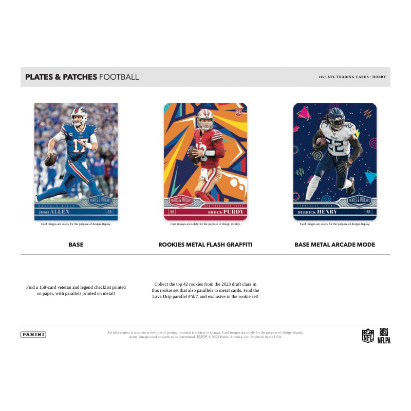 2023 Panini Plates & Patches Football Hobby 12 Box Case image 1