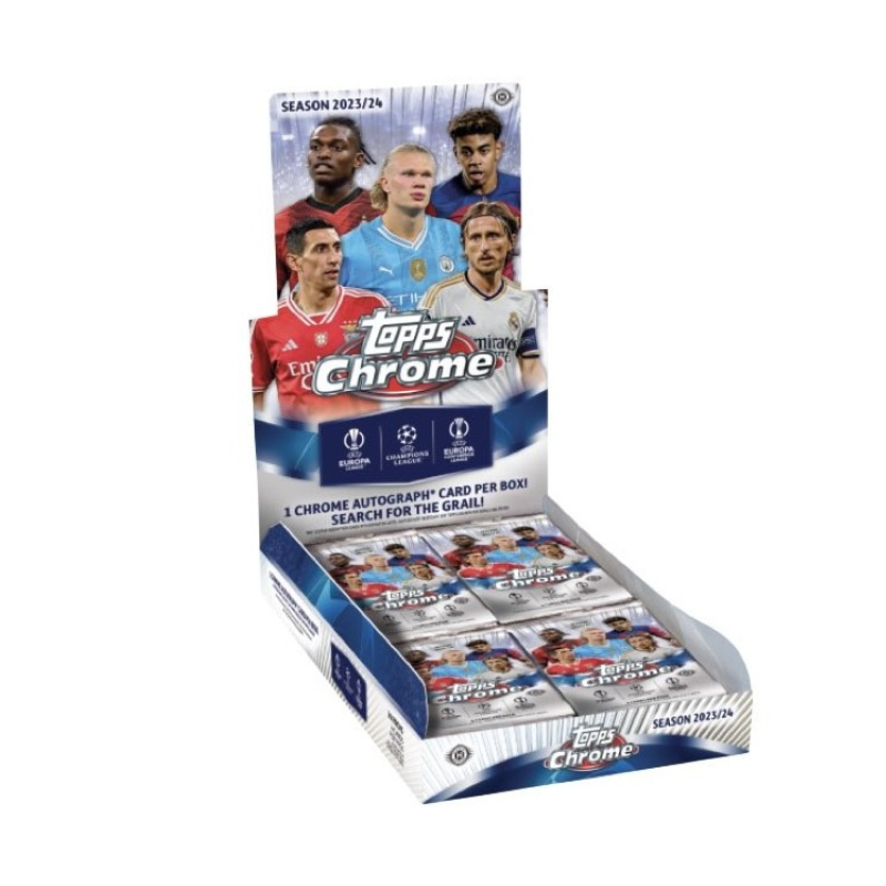 2023/24 Topps UEFA Club Competitions Chrome Soccer Hobby 12 Box Case image 0