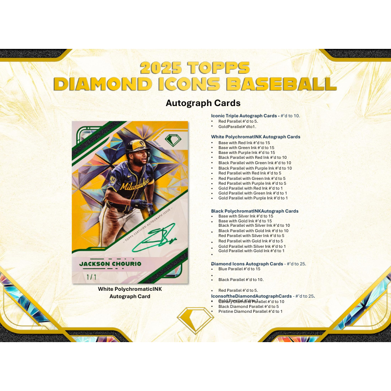 2025 Topps Diamond Icons Baseball Hobby 2 Box Case image 3
