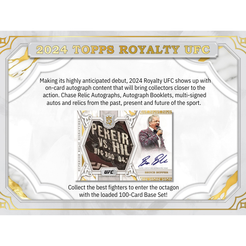 2024 Topps Royalty UFC Hobby Box image 1