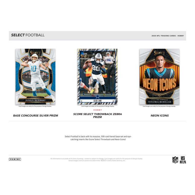2025 Panini Select Football Hobby 12 Box Case image 2