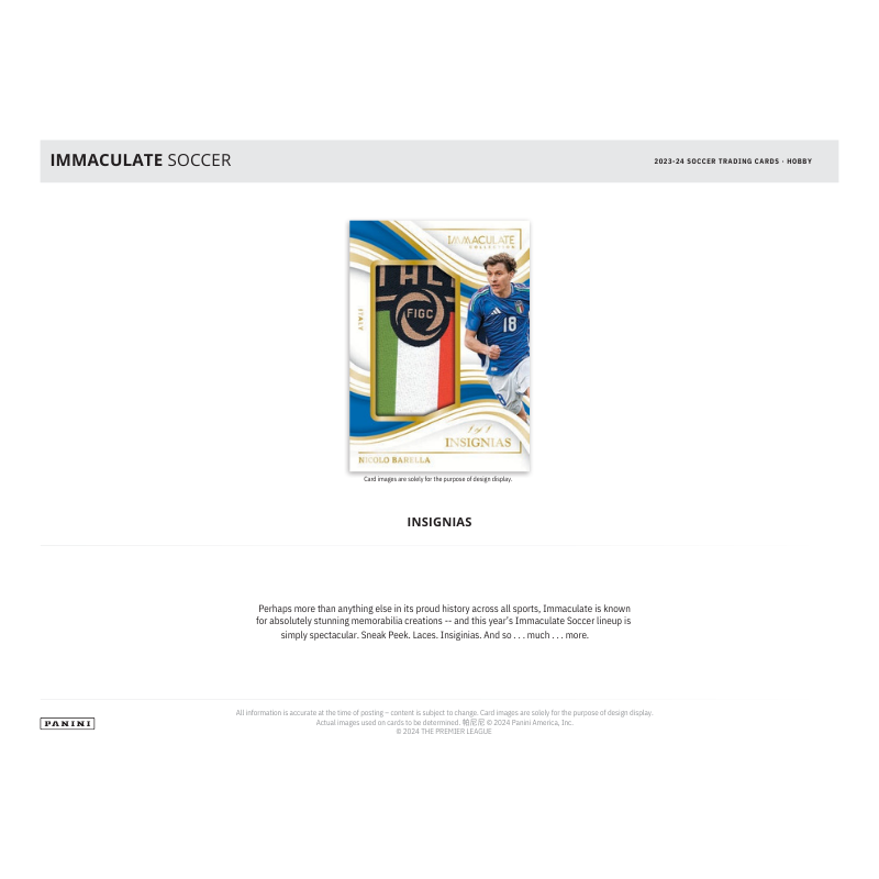 2024 Panini Immaculate Soccer Hobby Box image 4