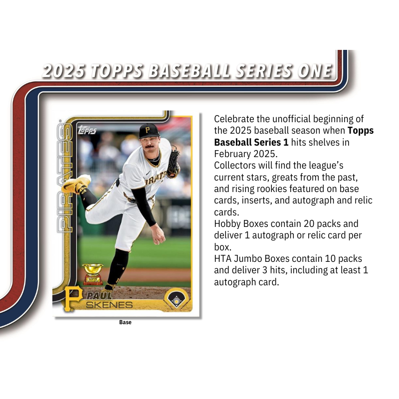 2025 Topps Series 1 Baseball Jumbo Box image 1