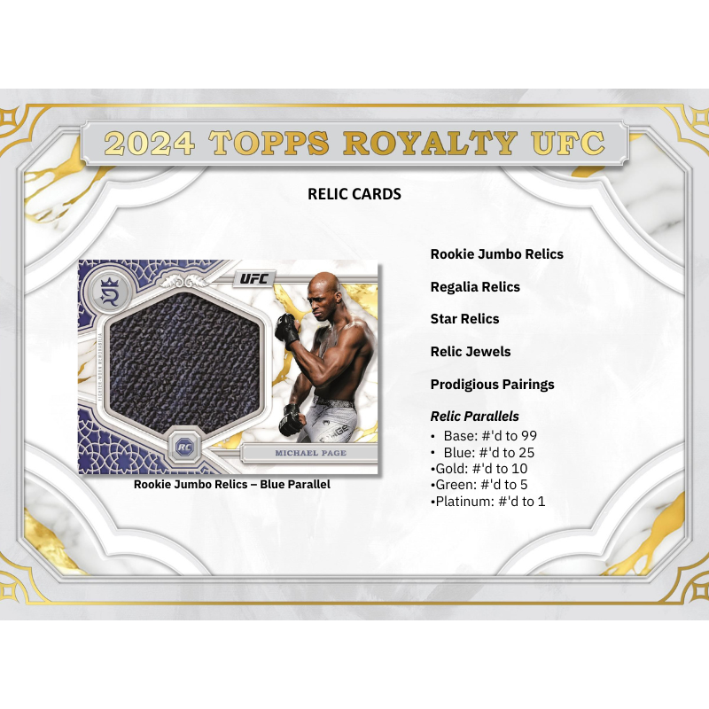 2024 Topps Royalty UFC Hobby Box image 3