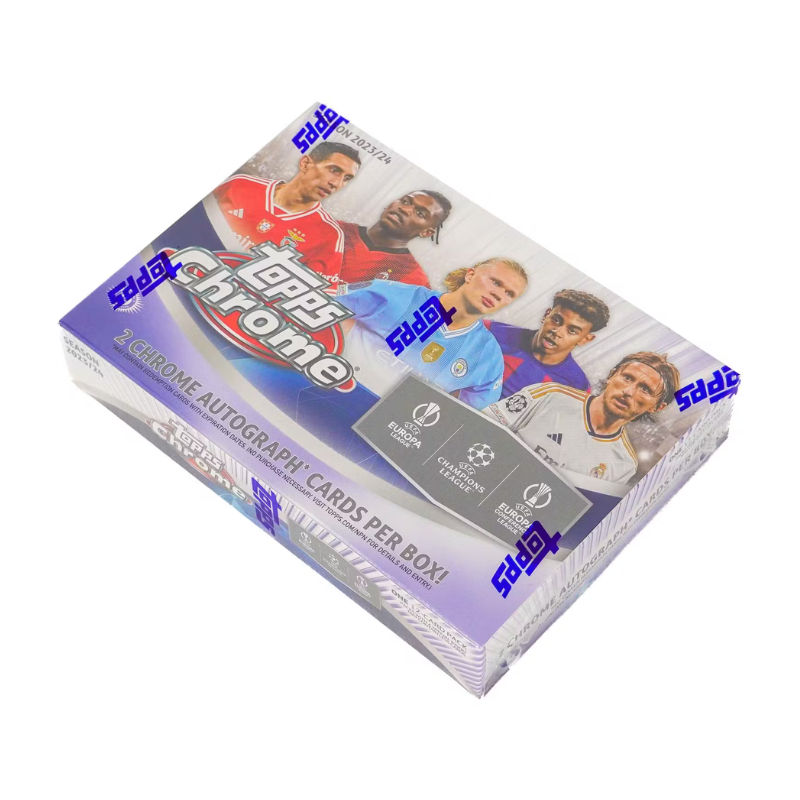2023/24 Topps UEFA Chrome Soccer Hobby Breakers Delight Box image 1