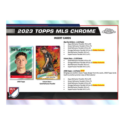 2023 Topps Chrome MLS Soccer Hobby 12 Box Case image 3