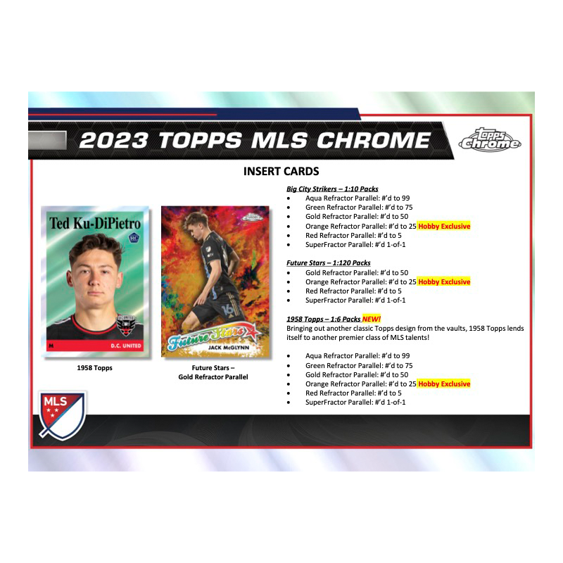 2023 Topps Chrome MLS Soccer Hobby 12 Box Case image 3