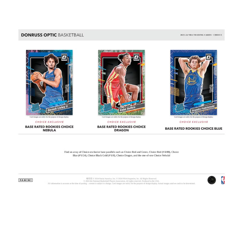 2023/24 Panini Donruss Optic Basketball Choice 20 Box Case image 3