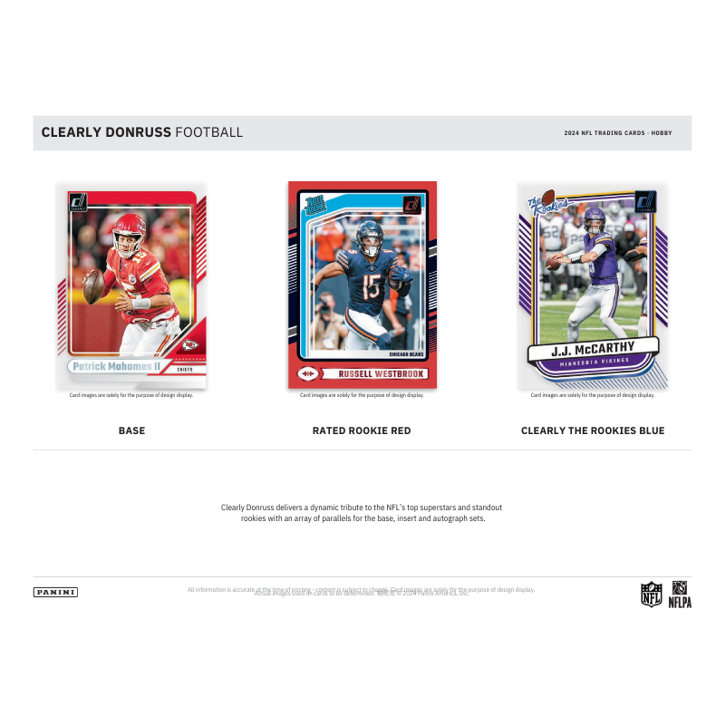 2024 Panini Clearly Donruss Football Hobby Box image 2