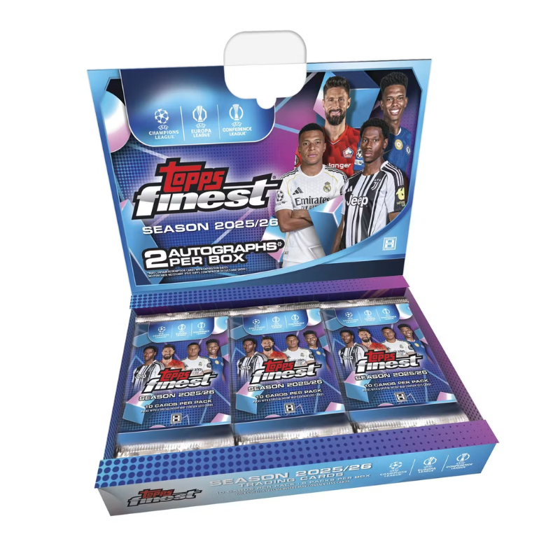 2025/26 Topps UEFA Club Competitions Finest Soccer Hobby Box image 0