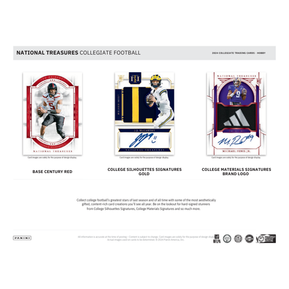 2024 Panini National Treasures Collegiate Football Hobby Box image 2