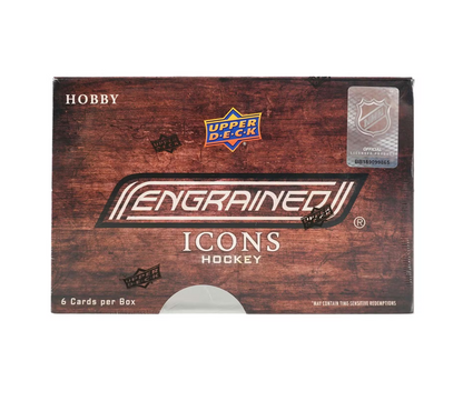 2024-25 Upper Deck Engrained Icons Hockey Hobby 10-Box Case