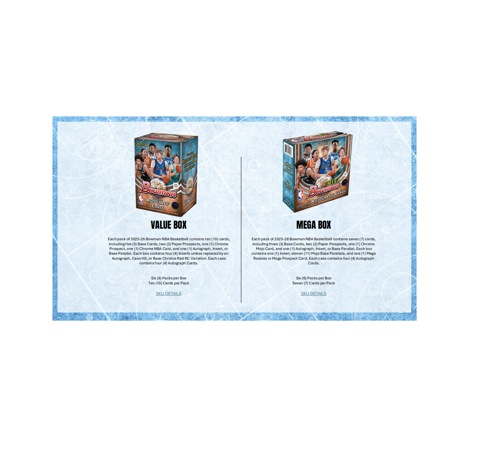 2025-26 Bowman Basketball Hobby Jumbo Box