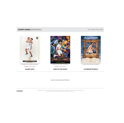 2025-26 Panini Court Kings Basketball Hobby 16-Box Case