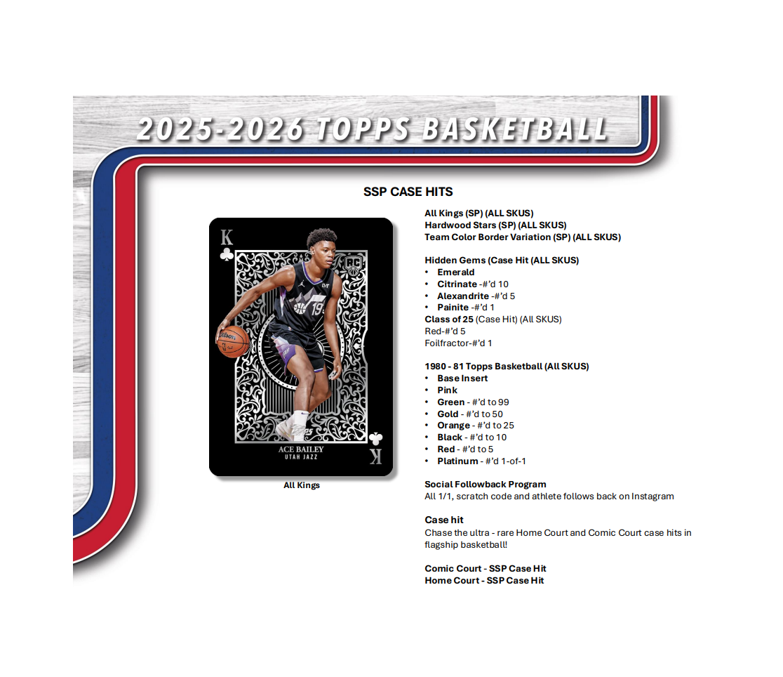 2025-26 Topps Basketball Hobby Jumbo Box