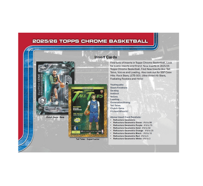 2025-26 Topps Chrome Basketball Breaker's Delight Box