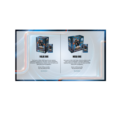 2025-26 Topps Chrome Update Series Basketball Breaker's Delight 6-Box Case