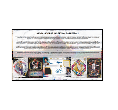 2025-26 Topps Inception Basketball Hobby 8-Box Case