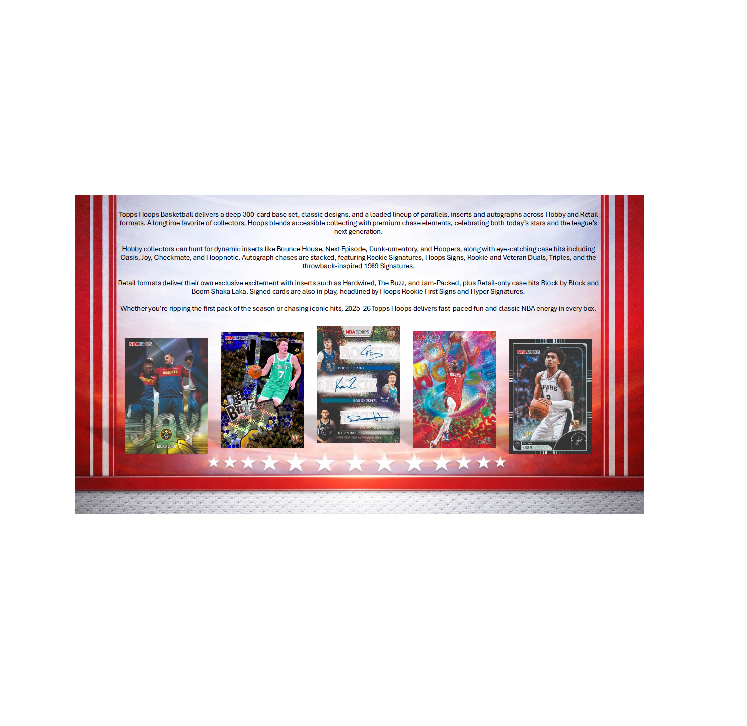 2025-26 Topps NBA Hoops Basketball Hobby Jumbo 8-Box Case