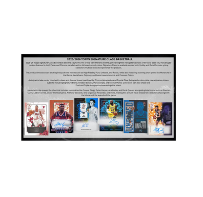 2025-26 Topps Signature Class Basketball Hobby 12-Box Case