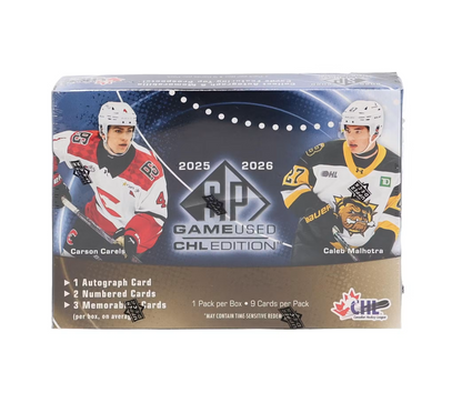 2025-26 Upper Deck CHL SP Game Used Hockey Hobby 20-Box Case
